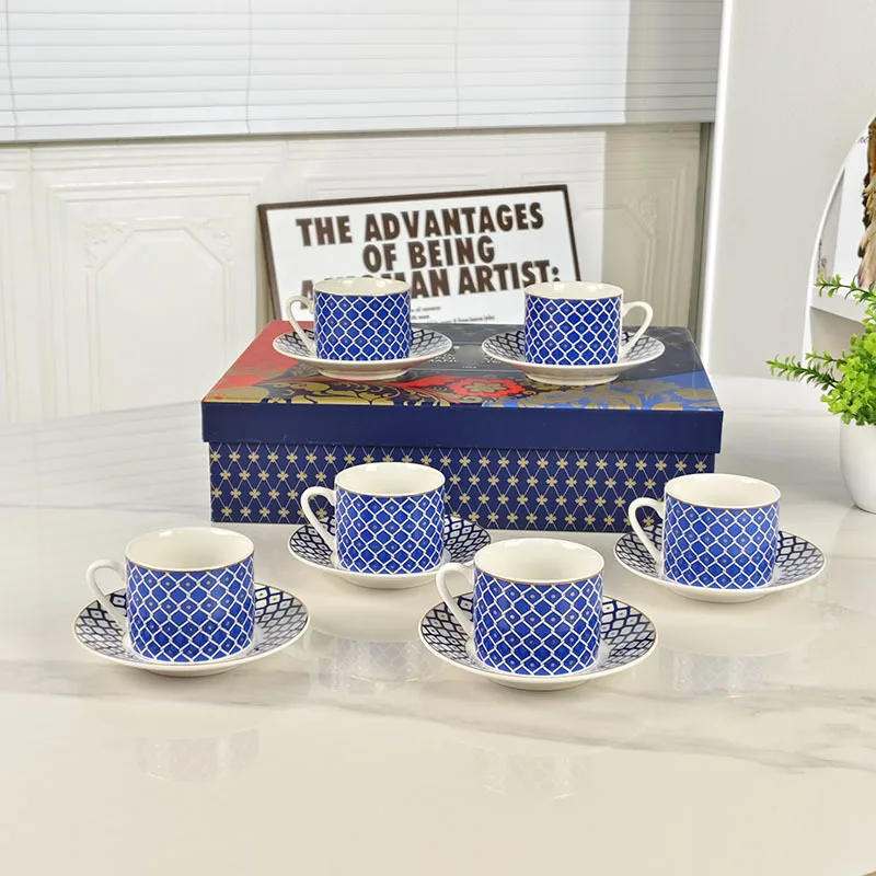 Espresso Cup Saucer - Middle Eastern And European 12-Piece Espresso