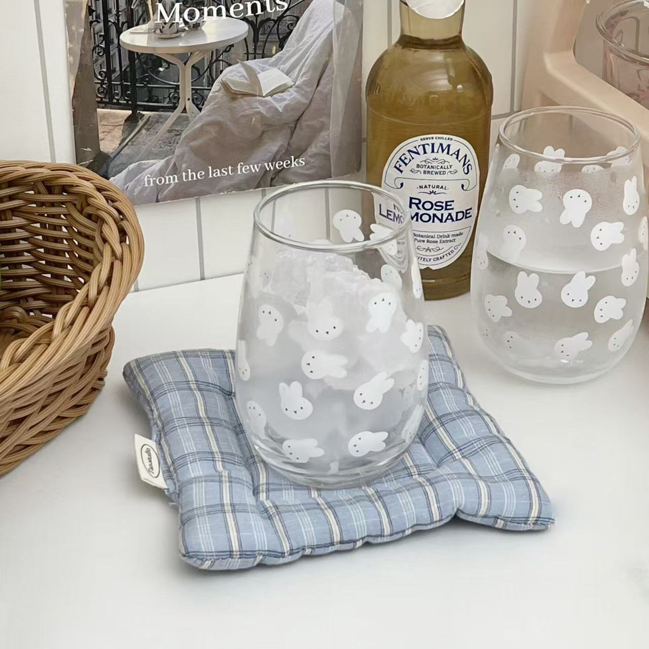 Cute Miffy Rabbit Printed Glas - Coffee And Tea Glass review and price
