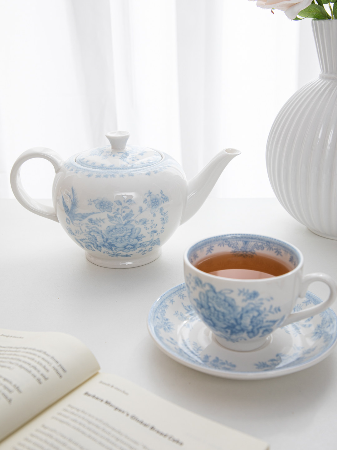 House, retro blue peony aftern - Espresso Cup Saucer review and price