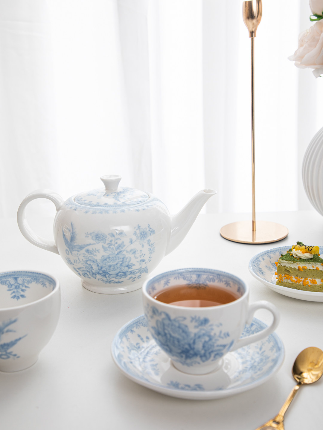 House, retro blue peony aftern - Espresso Cup Saucer review and price