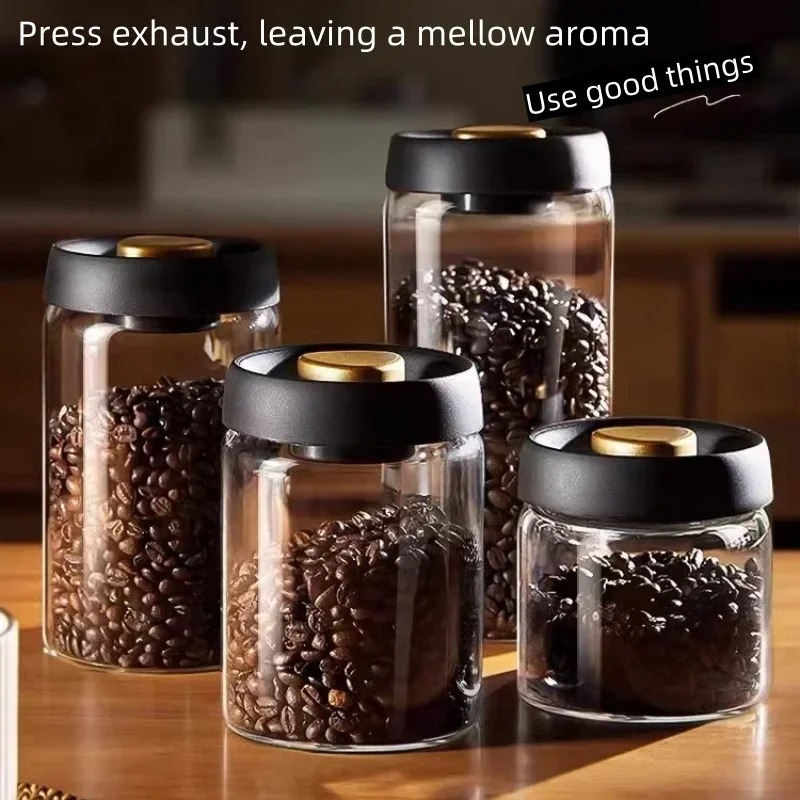 Manual Vacuum Sealed Coffee Ja - Coffee Tea Pictures review and price