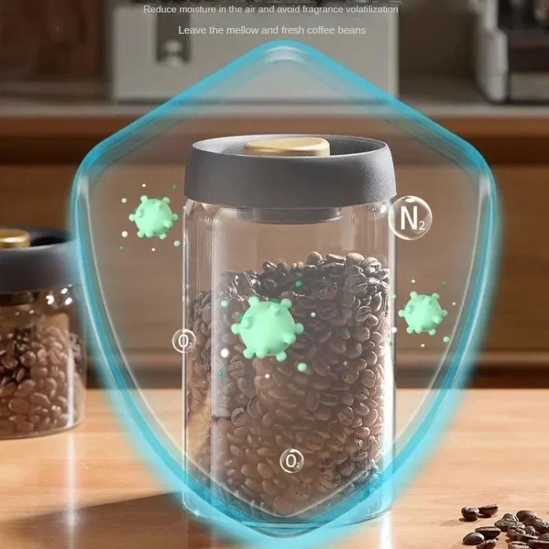 Manual Vacuum Sealed Coffee Ja - Coffee Tea Pictures review and price