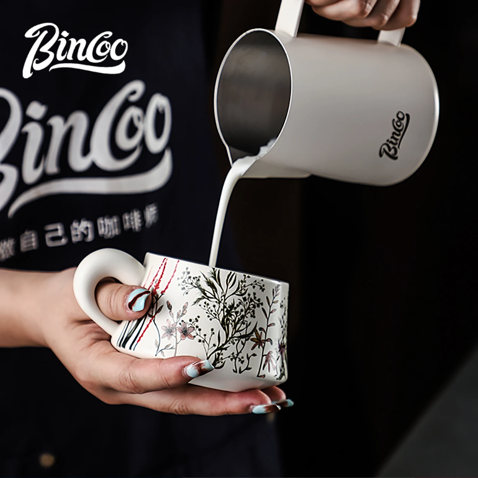 BINCOO 260ml Ceramic Coffee Cu - Espresso Cup Saucer review and price