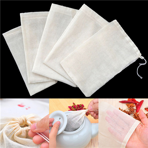 1pc/10Pcs Cotton Tea Bags Musl - Coffee Tea Gardens review and price
