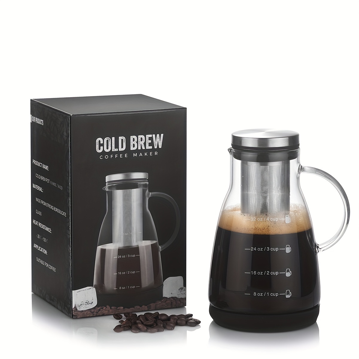 24oz Classic Glass Cold Brew C - Coffee And Tea Glass review and price