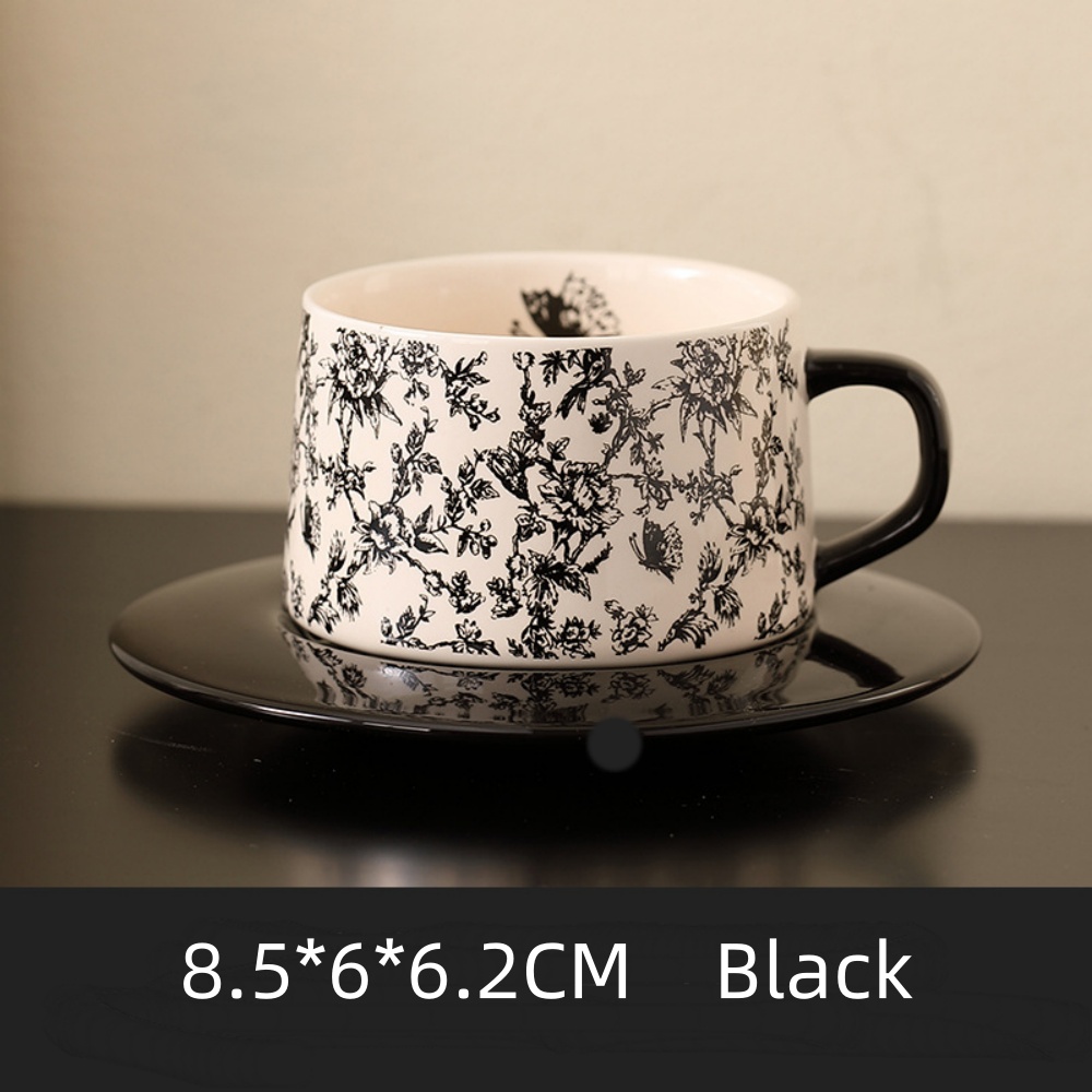 Vintage Flowers Pattern Coffee - Espresso Cup Saucer review and price